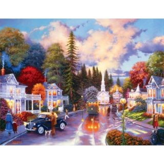 Simpler Times Nostalgia Art Keith Brown 1000 Larger PC Jigsaw Puzzle