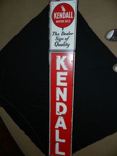 Kendall Oil Original Metal Porcelaine Sign