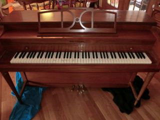 Kohler and Campbell 1961 Astor Console Piano with Bench