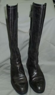 Kenneth Cole New York Womens Roam The Streets Black Leather Boots Sz 6