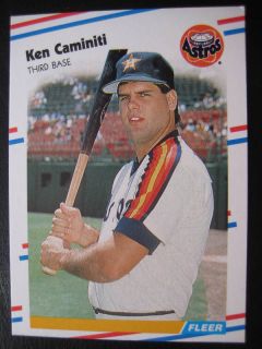 Ken Caminiti 1988 Fleer Baseball 441 Rookie