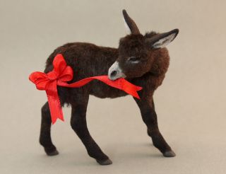 OOAK Dollhouse Miniature 1 12 Donkey by Kerri Pajutee IGMA