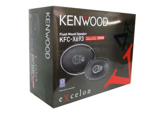 New Kenwood Excelon KFC X693 6x9 3 Way Car Audio Speakers