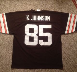  authentic Cleveland Browns KOSAR proline KEVIN JOHNSON NFL jersey L