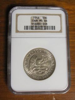 1946 Silver Early Commemorative Iowa Half Dollar 50 Cent Piece Coin