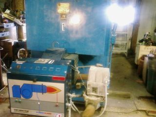 70 HP Kewanee Firebox Boiler with Power Flame Gas Oil Waste Oil Burner