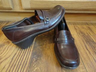Womens Clarks Slip on Loafers Size 8 5 w Made in Brazil