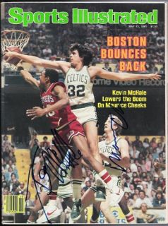 Kevin McHale Maurice Cheeks Signed Sports Illustrated