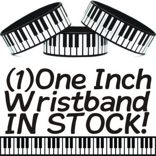 Piano Keys Wristband Full Keyboard Bracelet Music Fan One inch Band