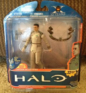 Captain Jacob Keyes Halo 10th Anniversary, Series 2 Action Figure, New