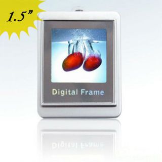 inch 32MB Digital LCD Photo Picture Frame with Keychain White
