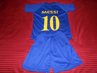 Barcelona Soccer Jersey Set for Kids Size 8 10 Messi