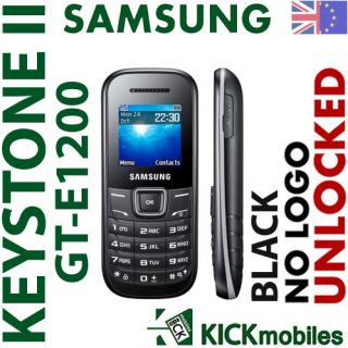 BNIB SAMSUNG KEYSTONE II GT  E1200 BLACK FACTORY UNLOCKED SIMFREE GSM