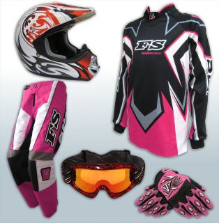 MX Youth Jersey Pants Gloves Helmet AS1698 Motocross Dirt Bike Gear