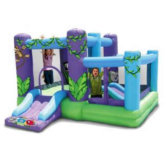 ZOO THEME CHILD KIDS INFLATABLE AIRBLOWN BOUNCE BOUNCER HOUSE SLIDE