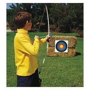 Kids Archery Fiberglass Bow Wood Arrows Target Practice Boys Girls