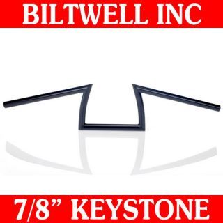 Biltwell Inc Black 7 8 Keystone Handlebars Z Bars Bobber Triumph