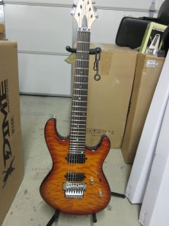 Dean AvalancheUltra Quilt Amberburst Electric Guitar NewOld Stock