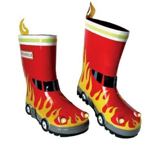 Kidorable Fireman Rain Boots for Boys or Girls New