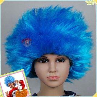 THING1 THING2 Blue Halloween Kids Children Baby Wig Fits from Infants
