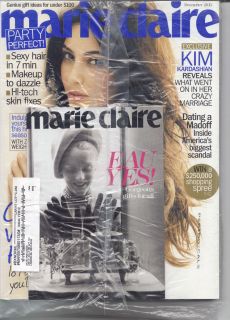 Marie Claire December 2011 Kim Kardashian Crazy Marriage Insight