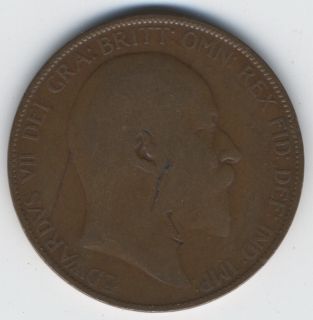 Penny 1907 Great Britain King Edward VII