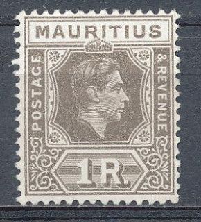 Mauritius King George VI 1938 1R SC 219 VF Fresh MNH