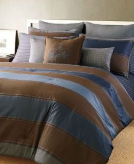 Sean John King Comforter + Decorative Pillow 4 Pc Set Saville Row Blue