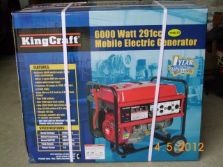 King Craft 6000 Watt Generator