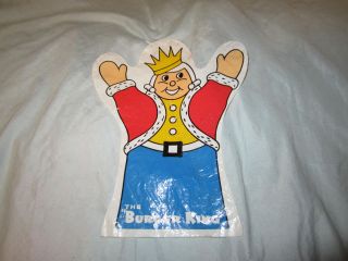 Vintage Burger King Premium Advertising Hand Puppet