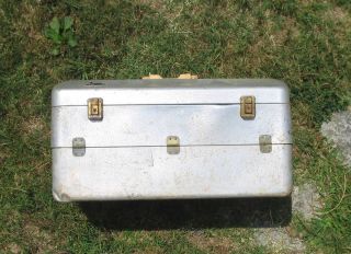 My Buddy Aluminum Fishing Tackle Box Huge Vintage