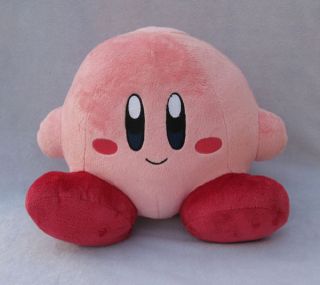 New 6 Nintendo Game Kirby Plush Toy Sitting Pose Soft