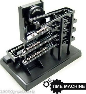 Time Clock Kinetic Rolling Chrome Ball Box Machine Keeper with Case