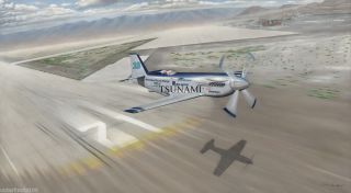 National Air Races Tsunami Airplane Denver Kissinger Signed Original
