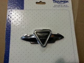 Triumph Chrome Embellisher Badge New