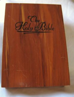 King James Red Letter White Bible with Concordance in Memorial Cedar