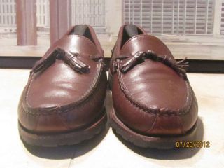 Mens Allen Edmonds Kingfield Dark Brown Tasseled Loafers Size 11D
