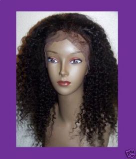 Lace Front 100 Indian Remy Wig 18 Kinky Curl Curly