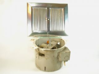 Vintage antique kitchen bathroom exhaust fan in wall used chrome