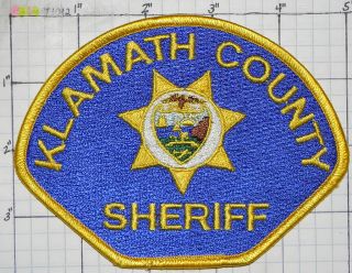 Oregon Klamath County Sheriff Dept Patch