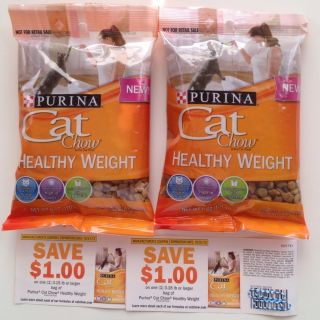 New 2 Purina Cat Chow Brand Cat Food Healthy Weight 6 oz 170g $1OFF