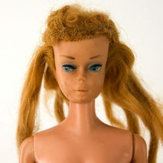 Vintage 60s Barbie Doll Poodle Bangs Needs Lots TLC