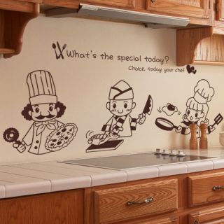 Chefs Kitchen Decor Wall Art Vinyl Decal Sticker Mural