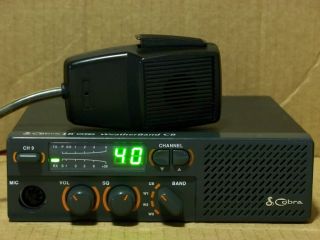Cobra 18 Ultra WX 40 Channel CB Radio with Mic Power Cord