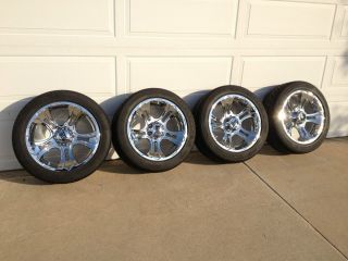 20 KMC Krank XD Series Wheels with Firestone Tires Flawless Only 1300