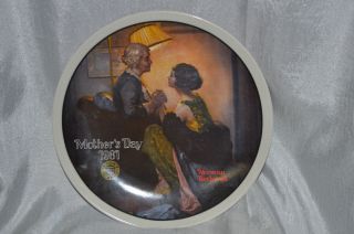 Knowles Norman Rockwell Collector Plate After The Party Mothers Day