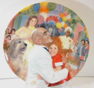1986 Annie Daddy Warbucks The Finale Collector Plate Knowles