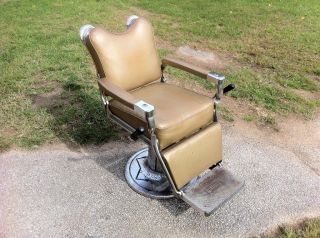 Antique Vintage Reliance Koenig Kramer Barber Chair