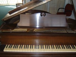 1889 de Koven Cable Piano Co 411 Grand Piano with Bench