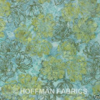 Hoffman Batiks Fabric F2017 79 Seafoam